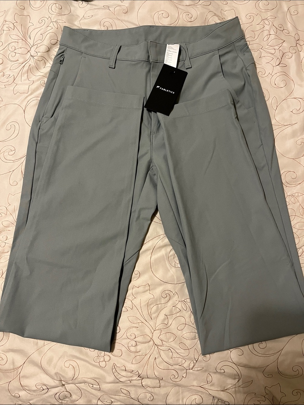 Fabletics Men's Hybrid Pants in Slate Gray